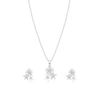 Twin Blossom Pendant Set