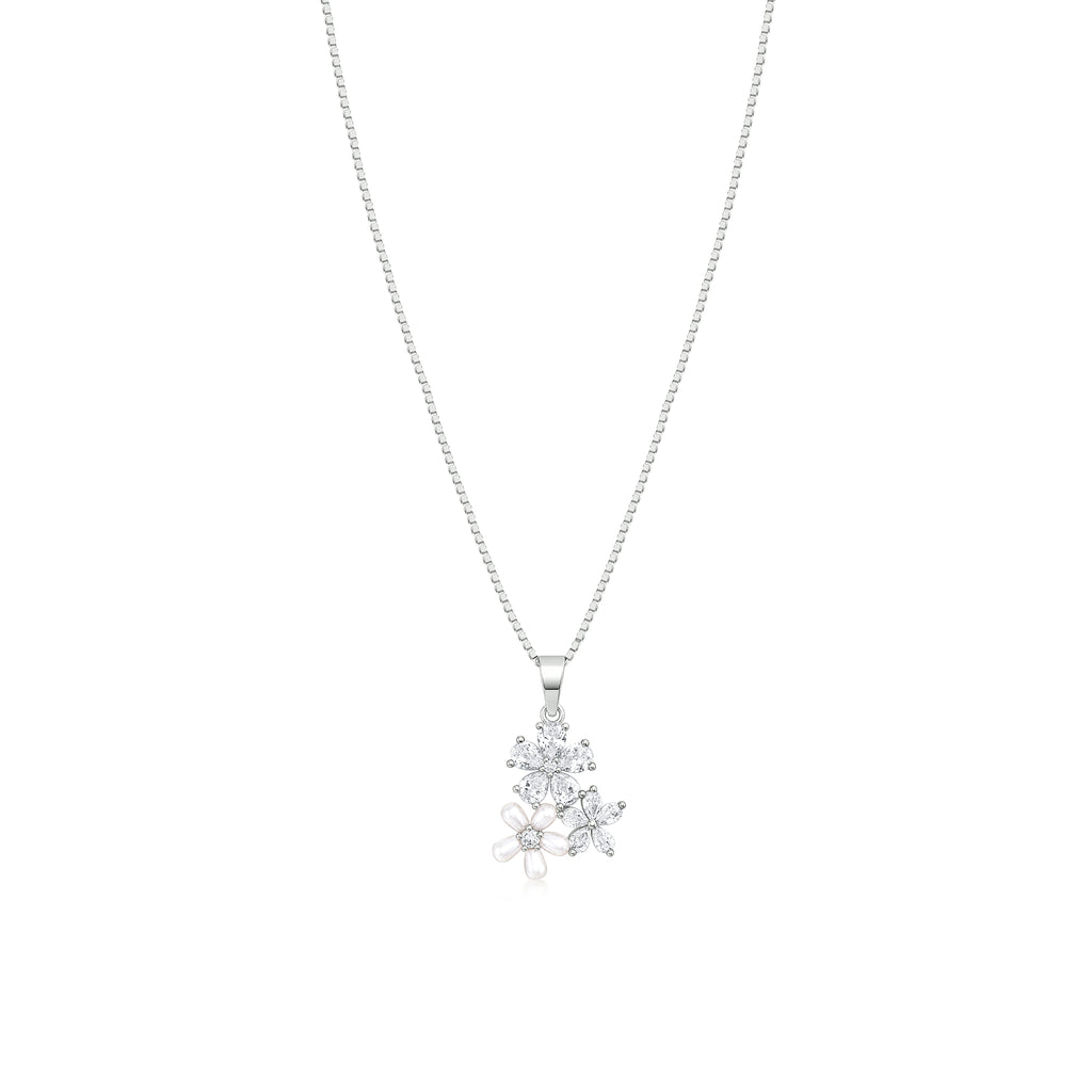 Twin Blossom Pendant Set
