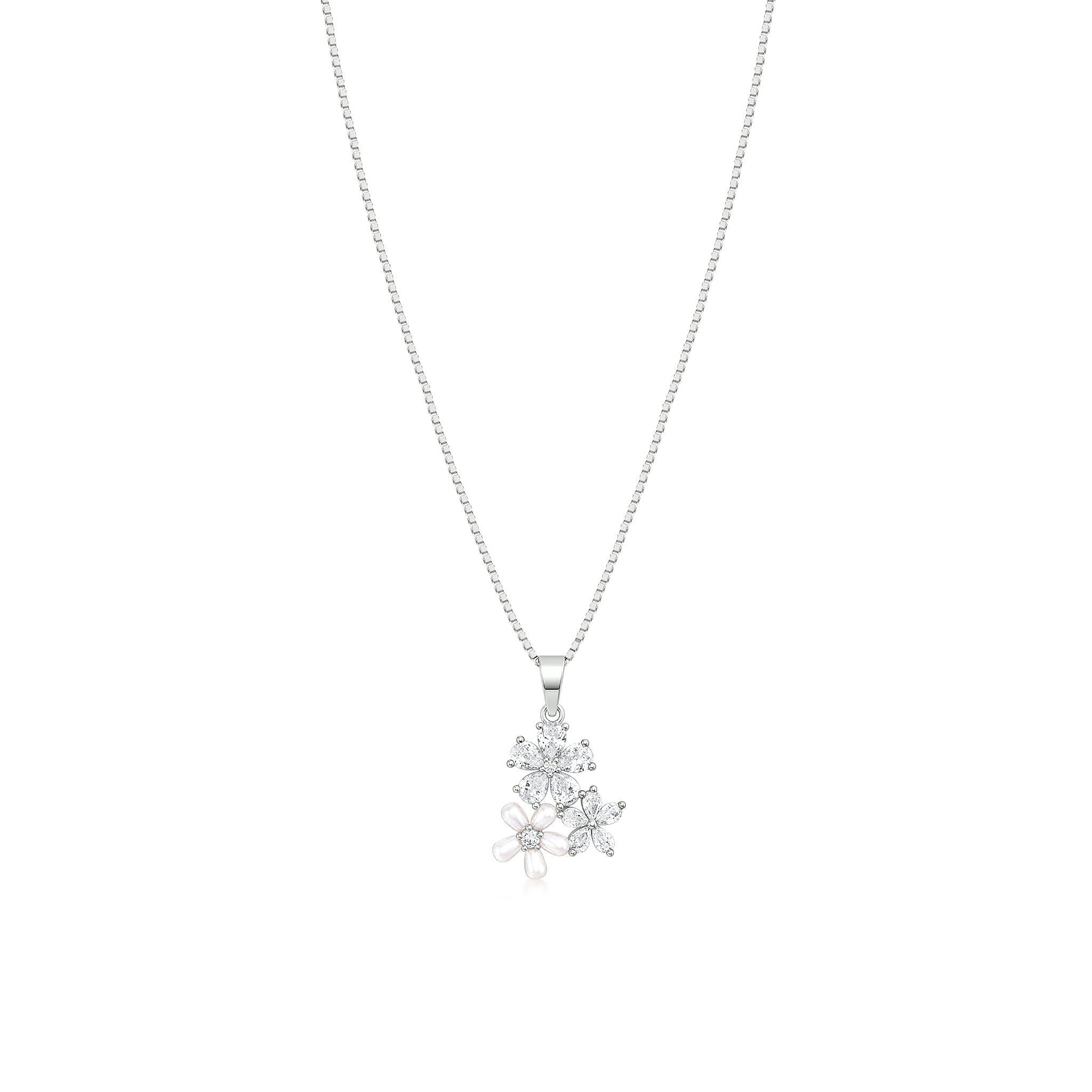 Twin Blossom Pendant Set