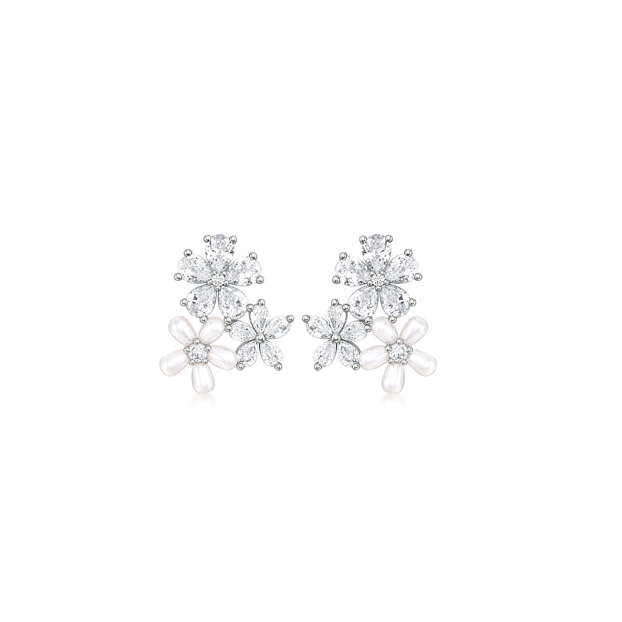 Twin Blossom Pendant Set
