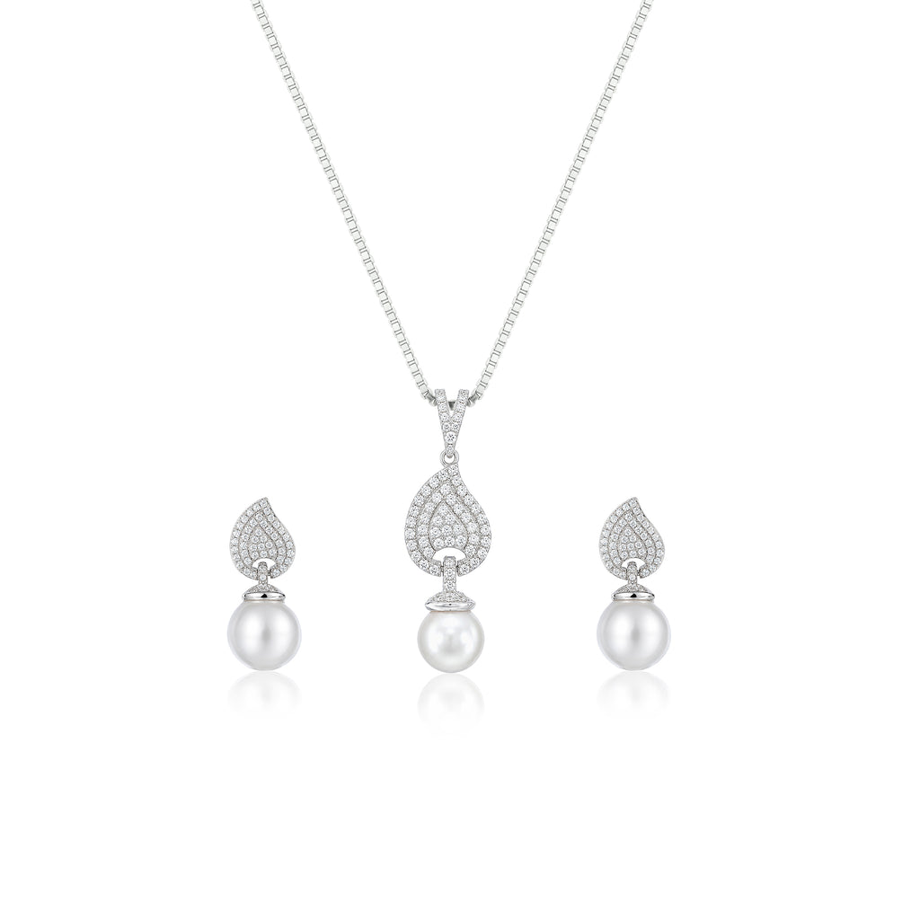 Verdant Pearl Pendant Set