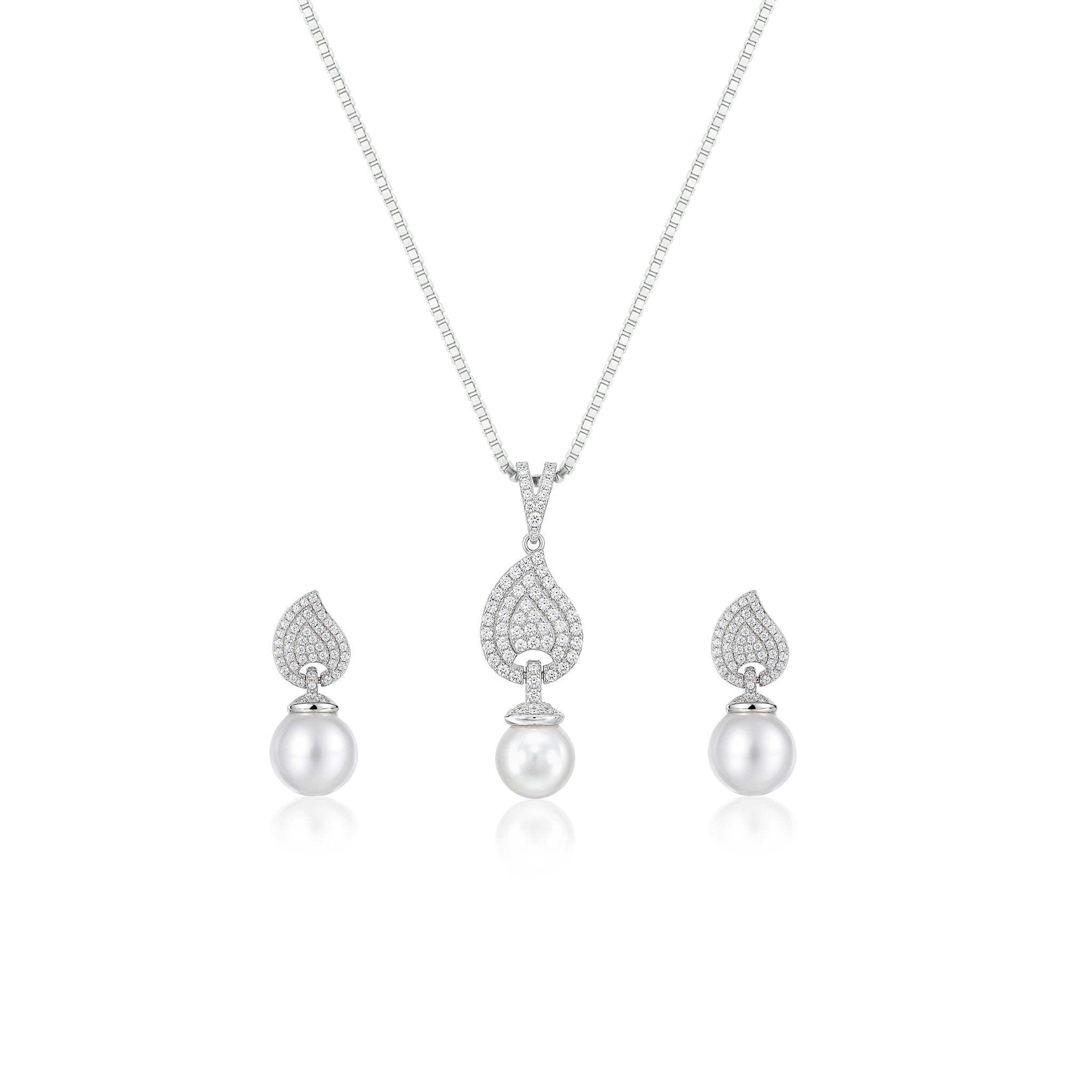 Verdant Pearl Pendant Set