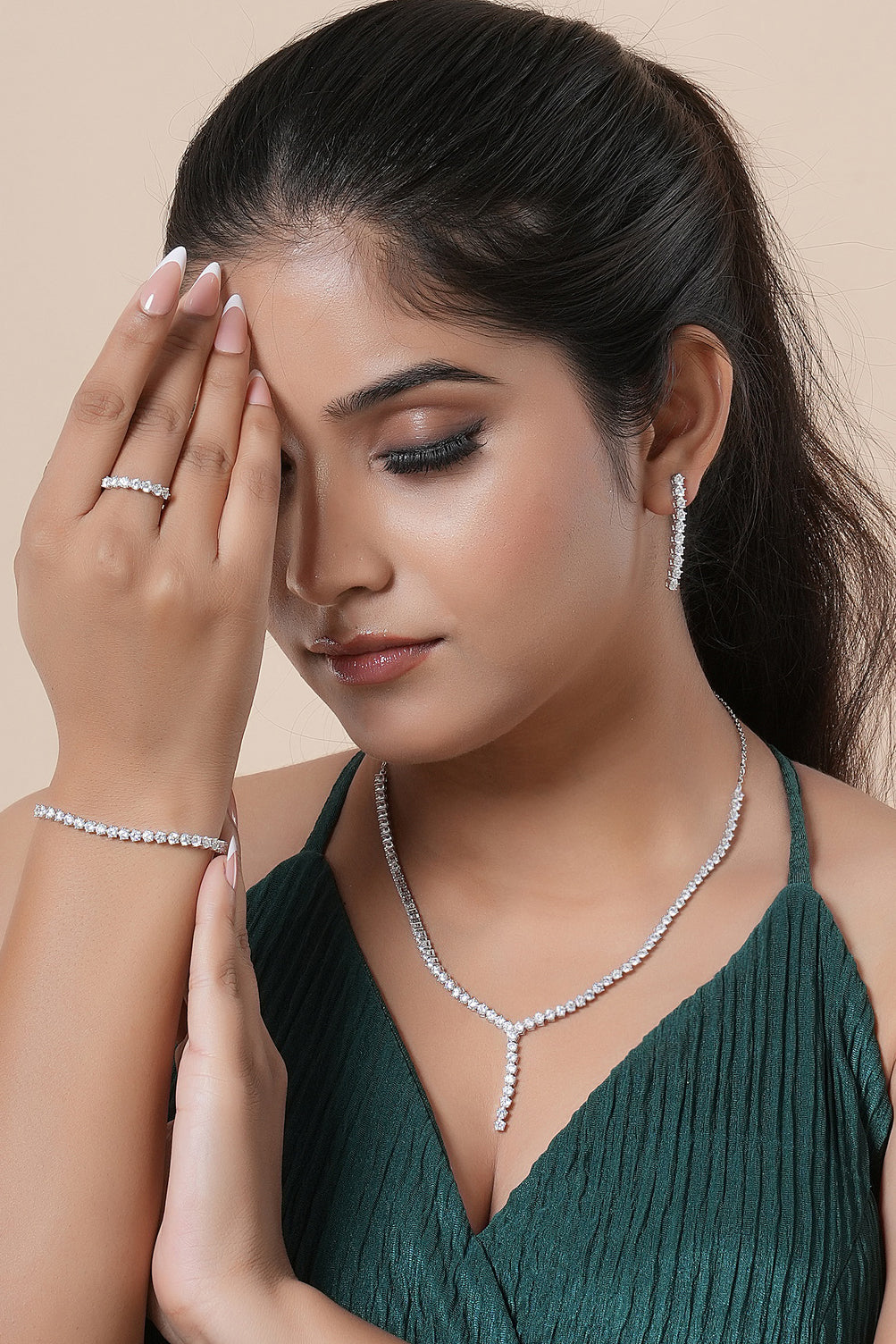 Vesper Tennis Necklace Set